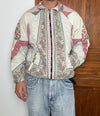 Veste en quilt crop style sportswear design unique vintage fait main upcyclé retravaillé n•638