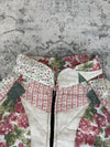 Veste en quilt crop style sportswear design unique vintage fait main upcyclé retravaillé n•643