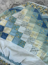 Veste en quilt crop style sportswear design unique vintage fait main upcyclé retravaillé n•644