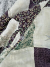 Veste en quilt crop style sportswear design unique vintage fait main upcyclé retravaillé n•645