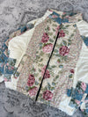 Veste en quilt crop style sportswear design unique vintage fait main upcyclé retravaillé n•647