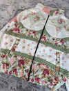 Veste en quilt crop style sportswear design unique vintage fait main upcyclé retravaillé n•648