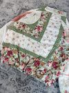 Veste en quilt crop style sportswear design unique vintage fait main upcyclé retravaillé n•648