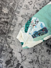 Veste en quilt crop style sportswear design unique vintage fait main upcyclé retravaillé n•650