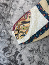 Veste en quilt crop style sportswear design unique vintage fait main upcyclé retravaillé n•651