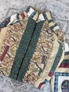 Veste en quilt crop style sportswear design unique vintage fait main upcyclé retravaillé n•651