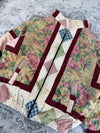 Veste en quilt crop style sportswear design unique vintage fait main upcyclé retravaillé n•654
