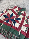 Veste en quilt crop style sportswear design unique vintage fait main upcyclé retravaillé n•660