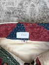 Veste en quilt crop style sportswear design unique vintage fait main upcyclé retravaillé n•660