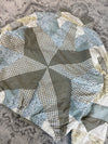Veste en quilt crop style sportswear design unique vintage fait main upcyclé retravaillé n•662