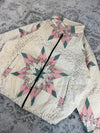 Veste en quilt crop style sportswear design unique vintage fait main upcyclé retravaillé n•665