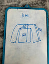 Veste en quilt crop style sportswear design unique vintage fait main upcyclé retravaillé n•667