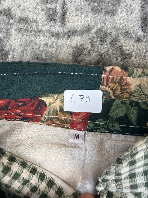 Veste en quilt crop style sportswear design unique vintage fait main upcyclé retravaillé n•670