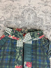 Veste en quilt crop style sportswear design unique vintage fait main upcyclé retravaillé n•671