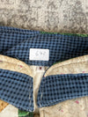 Veste en quilt crop style sportswear design unique vintage fait main upcyclé retravaillé n•672