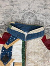 Veste en quilt crop style sportswear design unique vintage fait main upcyclé retravaillé n•672