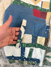 Veste en quilt crop style sportswear design unique vintage fait main upcyclé retravaillé n•672