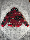 Veste en tapisserie design unique vintage fait main upcyclé retravaillé tissé taille XS n•673