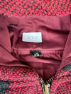 Veste en tapisserie design unique vintage fait main upcyclé retravaillé tissé taille XS n•673