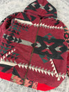 Veste en tapisserie design unique vintage fait main upcyclé retravaillé tissé taille XS n•673