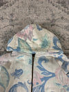 Veste en tapisserie design unique vintage fait main upcyclé retravaillé tissé taille XS n•674