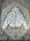 Veste en tapisserie design unique vintage fait main upcyclé retravaillé tissé taille XS n•674