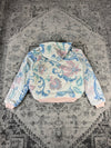 Veste en tapisserie design unique vintage fait main upcyclé retravaillé tissé taille XS n•674