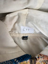 Veste en tapisserie design unique vintage fait main upcyclé retravaillé tissé taille XS n•677
