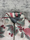 Veste en tapisserie design unique vintage fait main upcyclé retravaillé tissé taille XS n•681