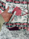 Veste en tapisserie design unique vintage fait main upcyclé retravaillé tissé taille XS n•681