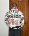 Veste en tapisserie design unique vintage fait main upcyclé retravaillé tissé taille XS n•681