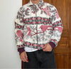 Veste en tapisserie design unique vintage fait main upcyclé retravaillé tissé taille XS n•681