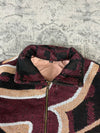 Veste en tapisserie design unique vintage fait main upcyclé retravaillé tissé taille XS n•682