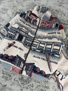 Veste en tapisserie design unique vintage fait main upcyclé retravaillé tissé taille XS n•683