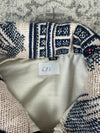 Veste en tapisserie design unique vintage fait main upcyclé retravaillé tissé taille XS n•683