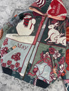 Veste en tapisserie design unique vintage fait main upcyclé retravaillé tissé taille S n•685
