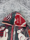 Veste en tapisserie design unique vintage fait main upcyclé retravaillé tissé taille S n•685
