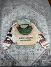 Veste en tapisserie design unique vintage fait main upcyclé retravaillé tissé taille S n•687
