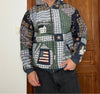 Veste en tapisserie design unique vintage fait main upcyclé retravaillé tissé taille S n•688