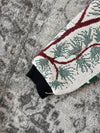 Veste en tapisserie design unique vintage fait main upcyclé retravaillé tissé taille S n•689