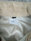 Veste en tapisserie design unique vintage fait main upcyclé retravaillé tissé taille S n•689