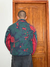 Veste en tapisserie design unique vintage fait main upcyclé retravaillé tissé taille S n•692