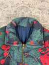 Veste en tapisserie design unique vintage fait main upcyclé retravaillé tissé taille S n•692