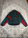 Veste en tapisserie design unique vintage fait main upcyclé retravaillé tissé taille S n•692