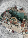 Veste en tapisserie design unique vintage fait main upcyclé retravaillé tissé taille S n•696