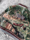 Veste en tapisserie design unique vintage fait main upcyclé retravaillé tissé taille S n•696
