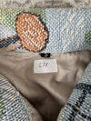 Veste en tapisserie design unique vintage fait main upcyclé retravaillé tissé taille S n•698