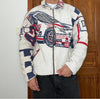 Veste en tapisserie design unique vintage fait main upcyclé retravaillé tissé taille S n•702