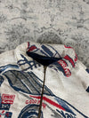 Veste en tapisserie design unique vintage fait main upcyclé retravaillé tissé taille S n•702