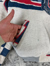 Veste en tapisserie design unique vintage fait main upcyclé retravaillé tissé taille S n•702